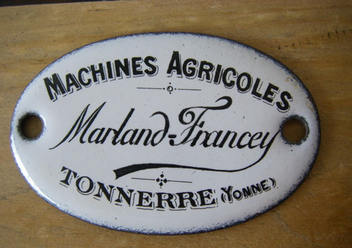 Petite plaque émaillée - plaque,