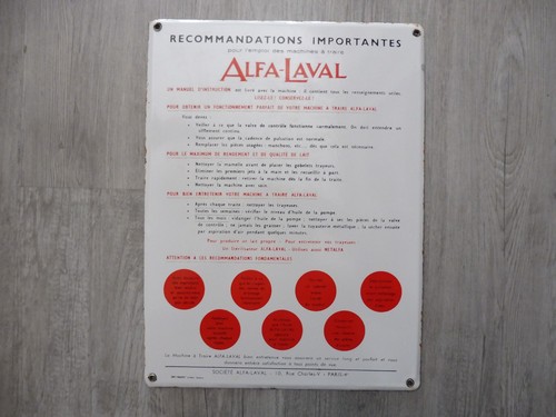 Plaque emaillee alfa - emaillee,