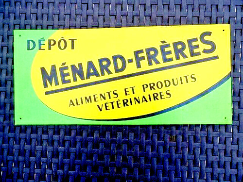 Tôle publicitaire aliments