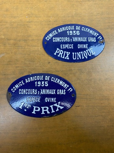 Plaques emaillees ancienne - 2,