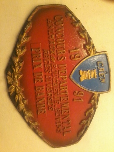 Plaque concours agricole - de,